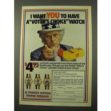 1972 Kodak Film Ad - I Want You To Have a Watch