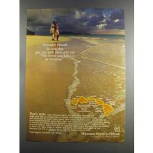 1982 Sheraton Hotels in Hawaii Ad - Look Back And Say
