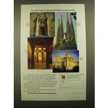 1988 Espana Spain Tourism Ad - Castles, Cathedrals and Palaces
