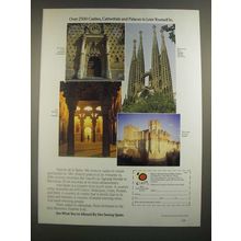 1988 Espana Tourist Office of Spain Ad - Over 2500 Castles, Cathedrals