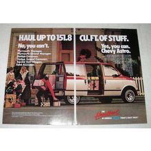 1988 Chevy Astro Minivan Ad - Haul Stuff