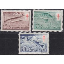 FINNLAND FINLAND SUOMI [1955] MiNr 0443-45 ( **/mnh ) Tiere