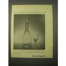 1966 Stuart Crystal Advertisement - What makes Stuart Crystal so pure?