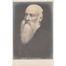The Bishop Of Norwich Portrait Antique Norfolk Religious Postcard