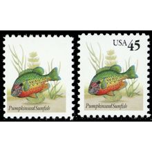 2481a, Mint VF NH Black Litho "45¢" Omitted Error With Normal * Stuart Katz