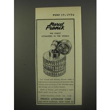 1956 Marcel Franck Atomizer Advertisement