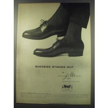 1956 Johnston & Murphy Corsair shoes Ad - Success stands out