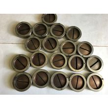 LOT 19 MATE .219X2.375 RECTANGULAR TURRET PUNCH SLUG FREE DIES,3-1/2" O.D.,AB