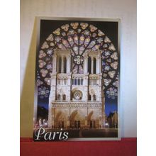 FACADE, NOTRE-DAME, PARIS, FRANCE used postcard 2003 pm =