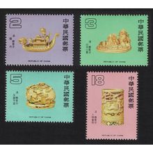 Taiwan Qing Dynasty Ivory Carvings 4v 1985 MNH SG#1602-1605