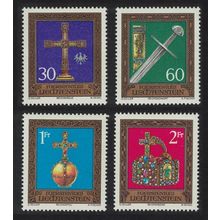 Liechtenstein Imperial Insignia 1st series 5v 1975 MNH SG#611-615