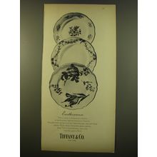 1961 Tiffany & Co. Dinnerware Advertisement - Yellow Moustier, Nevers Guirlandes