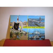 multiview, WEYMOUTH, DORSET. used postcard by J. Salmon 1986 pm =