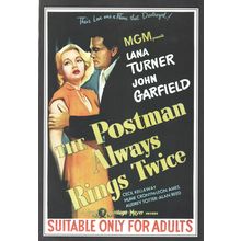 THE POSTMAN ALWAYS RINGS TWICE :- FILM "POSTER" PICTURE ~ POST FREE