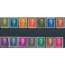 Queen Juliana En Face: 14 Values - Netherlands 1949/51 - Used Hinged