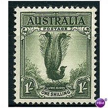 Australia 1937 SG174 1s Grey-Green Perf 13.5x14 U/Mint