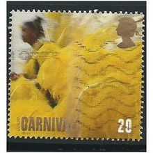 GB 1998 Europa Festivals Notting Hill 20p Yellow Feather Used SG 2055 Sc 1825