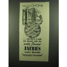 1939 Jacob's Water Biscuits Ad - One Fourth Bridge