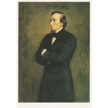 Benjamin Disraeli National Portrait Gallery Award Exhibit Postcard