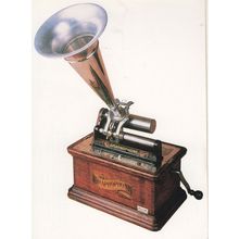 Columbia Gramophone Record Player National Sound Archive Postcard