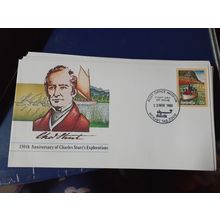 1980 australia charles sturt exploration hobart 7000 postmark PSE