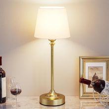 Cordless Table Lamp Rechargeable Gold - 1 Pack Brass 4000Mah Battery Operated La