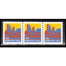2902 5c Butte Very Fine MNH Strip of 3 PA3374
