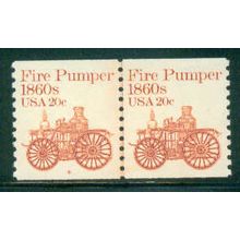 1908 20c Fire Pumper Very Fine MNH Dry Gum CNP Left 8 A02181