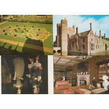 Oxburgh Hall Saloon Painting Garden Library 4x Swaffham Norfolk Postcard s