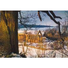 Bolton Abbey At Christmas Snow Covered Musuem Photo Award Winner Postcard