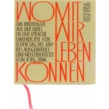 Womit Wir Leben Konnen Jorg Zink Book