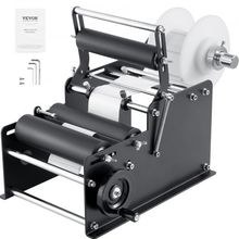 Manual Round Labeling Machine, 15-20pcs/min, Bottle Label Applicator for Rou...
