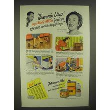1945 Johnson's Wax Ad - Heavenly Days, Molly McGee