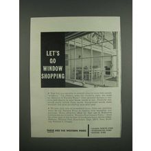 1946 Western Pine Association Ad - Let's go window shopping