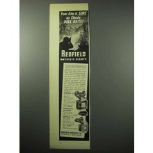 1956 Redfield Sight Ad - No. 70, sourdough patridge, 80