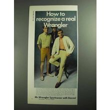 1968 Mr. Wrangler Sportswear Ad - How To Recognize