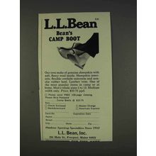 1977 L.L. Bean Camp Boot Ad