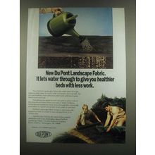 1985 Du Pont Landscape Fabric Ad - Lets Water Through