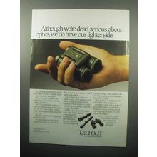 1989 Leupold Binoculars Ad - Dead Serious About Optics