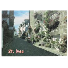 NARROW STREET, ST. IVES .CORNWALL .unused vintage postcard by John Hinde =