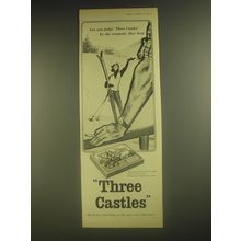 1958 Three Castles Cigarettes Ad - You can judge Three Castles by the company