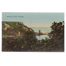 ANSTEY'S COVE, TORQUAY, DEVON antique unused postcard =