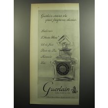 1952 Guerlain L'Heure Bleue Perfume Ad - Guerlain creates the great fragrance
