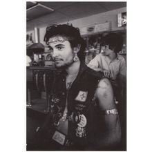 Tony Shalfrazi Dennis Hopper Motorbiker Italian Photograph Award Photo Postcard
