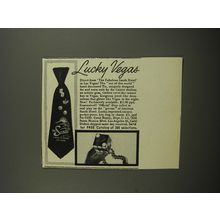 1953 Carol Beatty Sands Hotel Tie Ad - Lucky Vegas