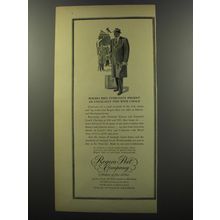 1953 Rogers Peet Overcoats Ad - present an unusually fine wide choice