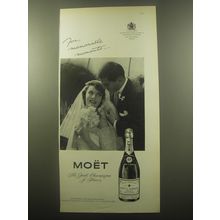 1959 Moet Champagne Advertisement - For memorable moments