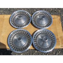 1970 CUDA CHALLENGER CHARGER 14" WIRE BASKET HUBCAPS 1971 1972 1973 1974