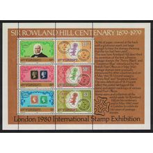 St. Vincent Death Centenary of Sir Rowland Hill MS 1979 MNH SG#MS581