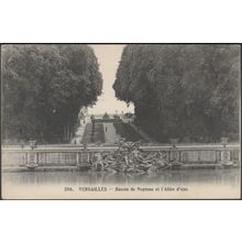 Bassin de Neptune et l'Allée d'Eau, Versailles, 1912 - Manien CPA